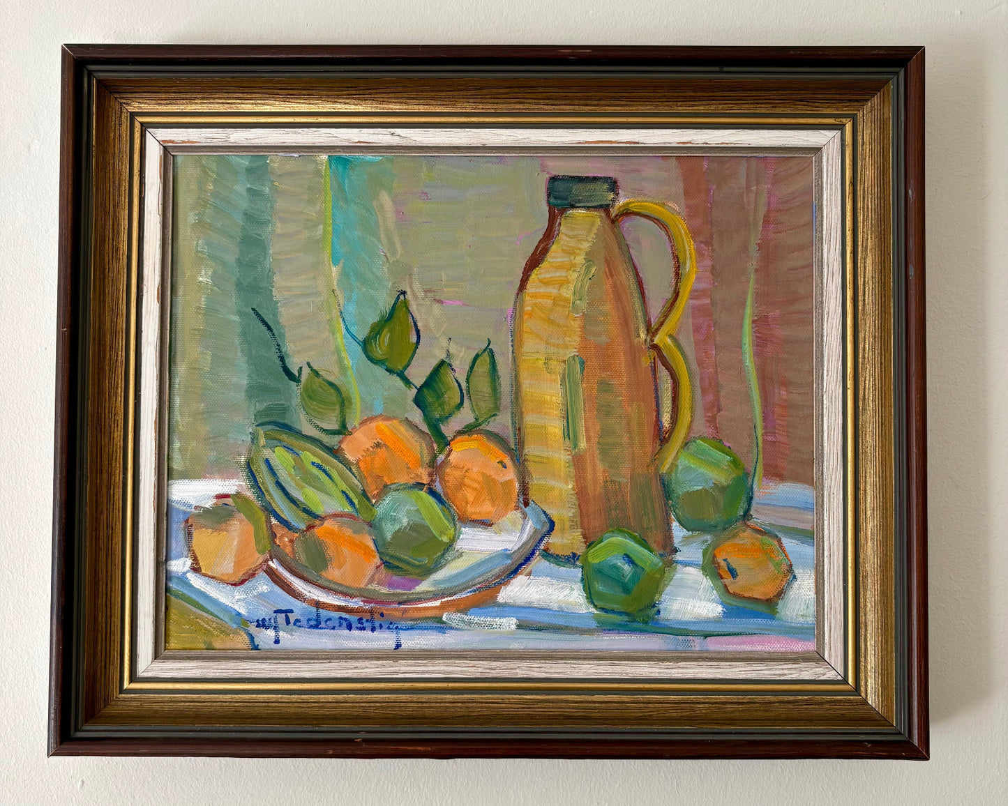 Framed, signed and dated Still Life, oil on canvas by Ulf Tedenstig (1937-1999).